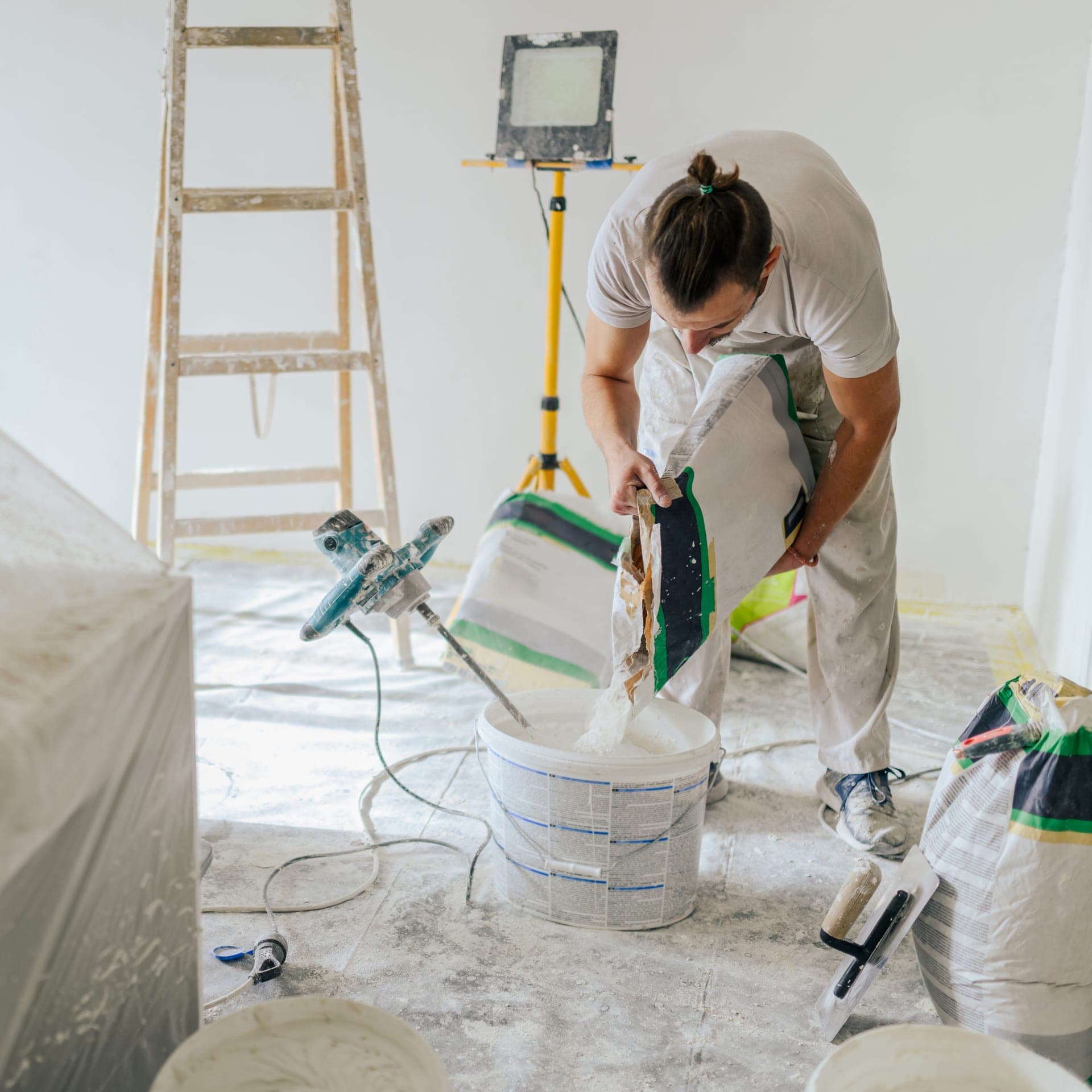 Handwerker auf der Baustelle